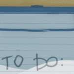 Clipboard with 'to do' written on it